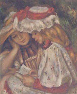 Pierre Renoir Two Girls Reading